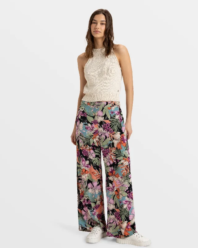 Midnight Avenue Wide Leg Pant - Phantom Moody Tropical Apparel