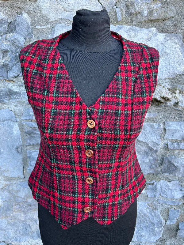 80s tartan waistcoat uk 8