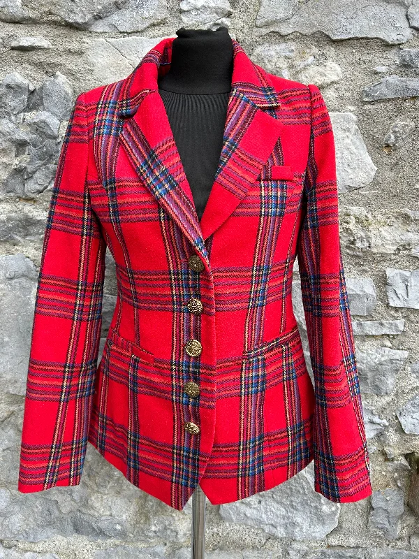 Red tartan jacket uk 10