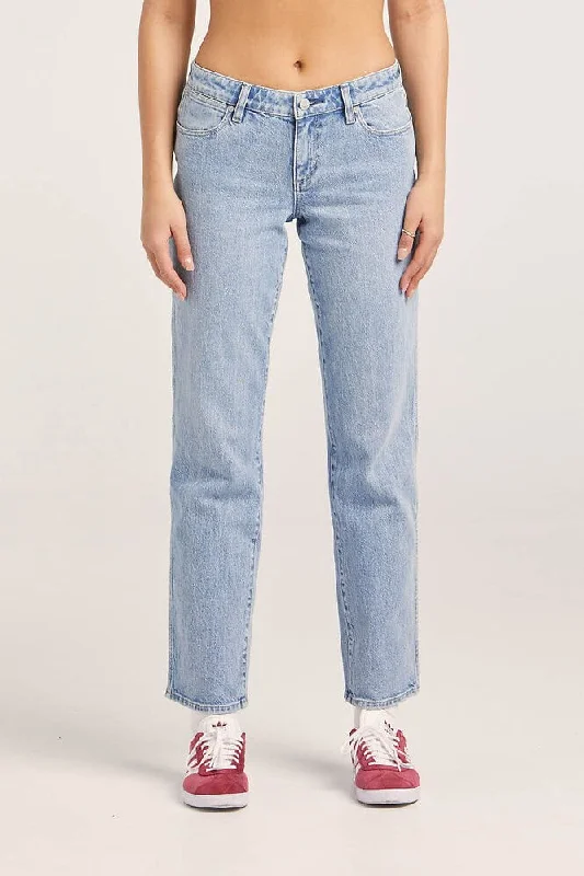 WRANGLER LOW RISE CLAUDIA STRAIGHT - CLOUDY BLUE