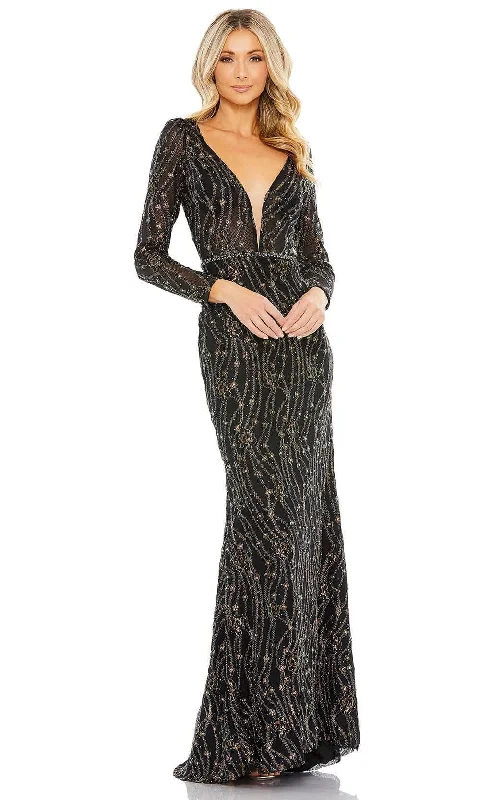 Mac Duggal 11159 - Illusion Beaded Evening Gown