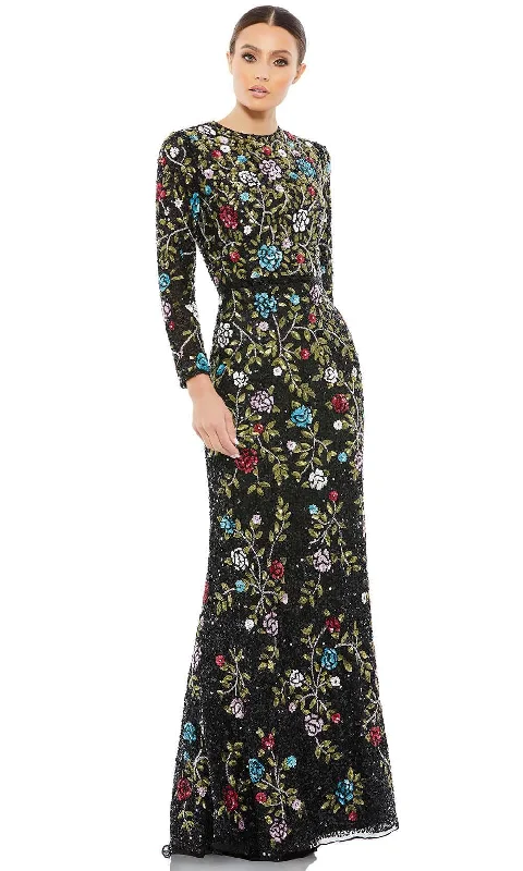 Mac Duggal 5556 - Floral Beaded Sequin Gown