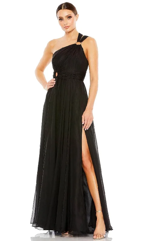 Ieena Duggal 55820 - Cutout Charmeuse Gown