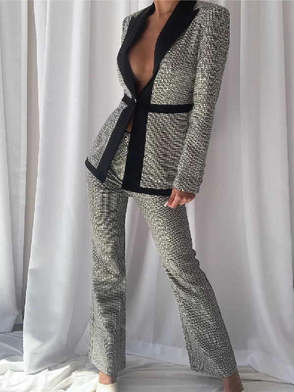 Women Fashion Blazer & Pants Set 387125