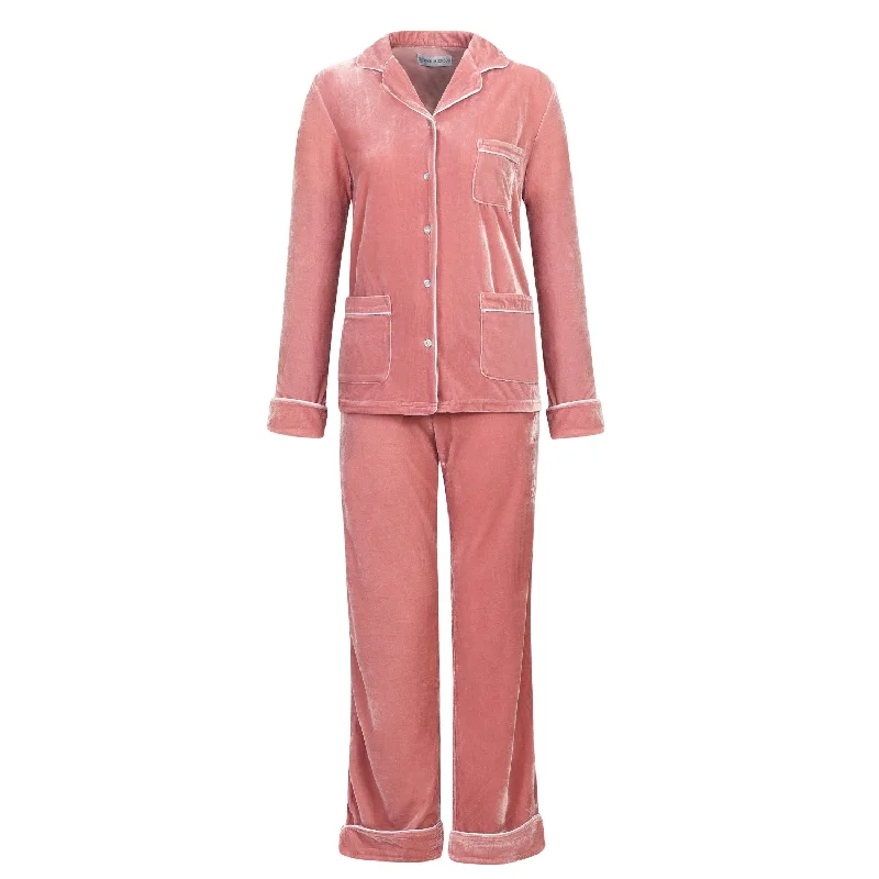 Ladies Velvet Pajamas - Athena