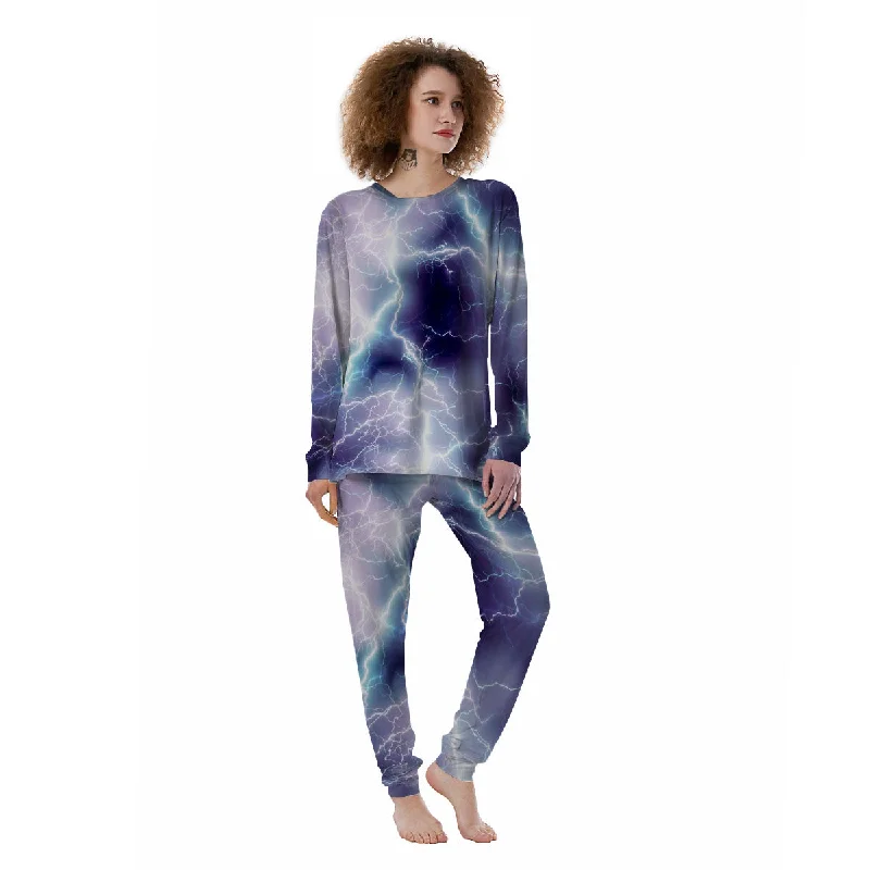 Spark Lightning Print Women's Pajamas