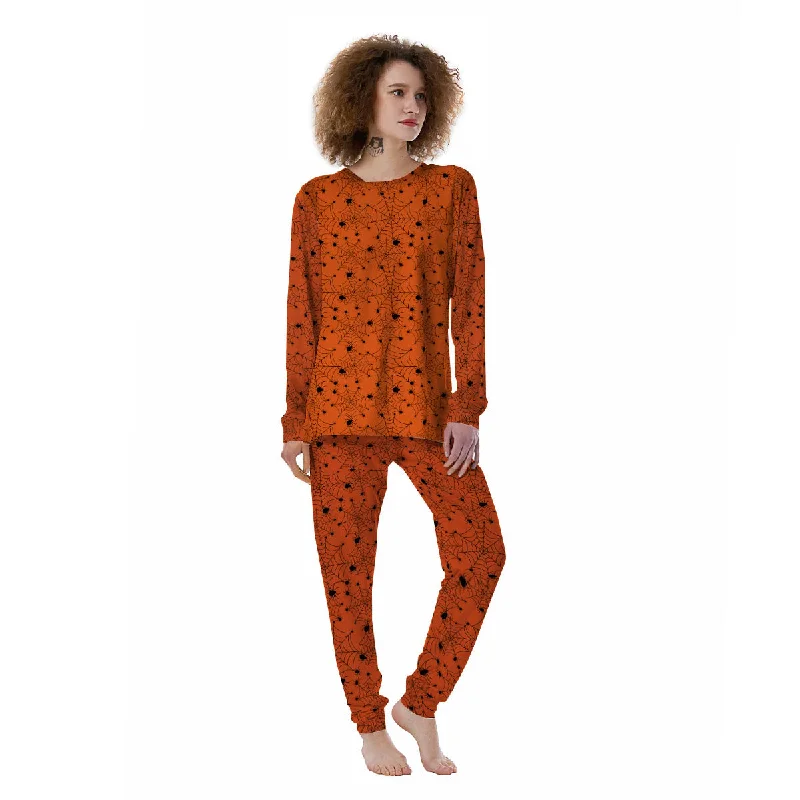 Spider Halloween Print Pattern Women's Pajamas