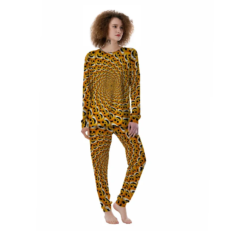 Spiral Halloween Print Women's Pajamas