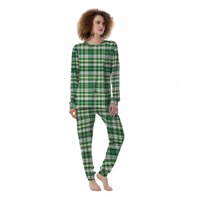 St. Patrick's Day Irish Tartan Print Women's Pajamas