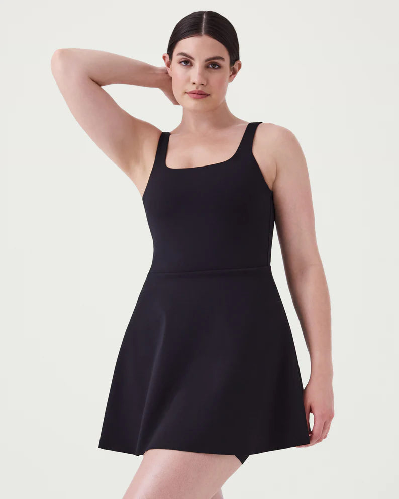 Spanx The Get Moving Easy Access Square Neck Dress