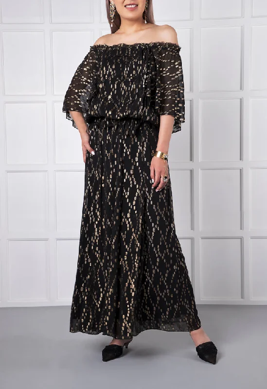 Gold Lurex Oval Pattern Skirt Beaded unclassified skirts
