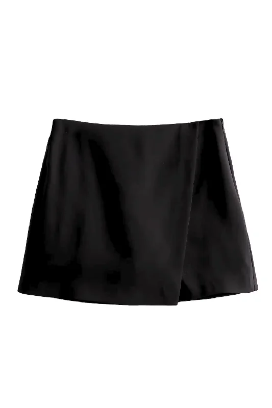 'Meryl' High-Waist Wrap Skirt Soft fabric unclassified skirts