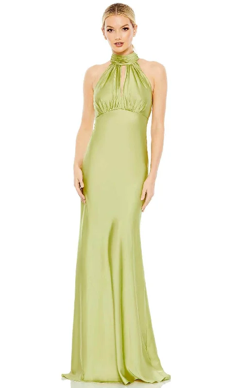 Ieena Duggal 49520 - Ruched High Halter Evening Gown