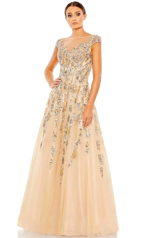 Mac Duggal 20364 - Embellished Cap Sleeve Evening Dress