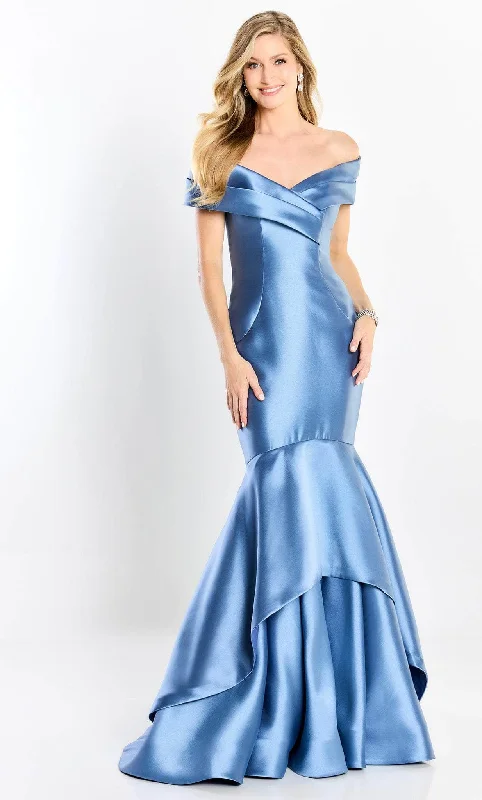 Montage by Mon Cheri M2207 - Off Shoulder Satin Mermaid Gown