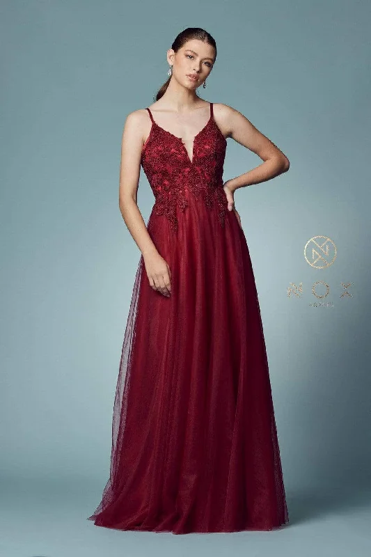 Nox Anabel - Spaghetti Strap A-Line Prom Gown R357