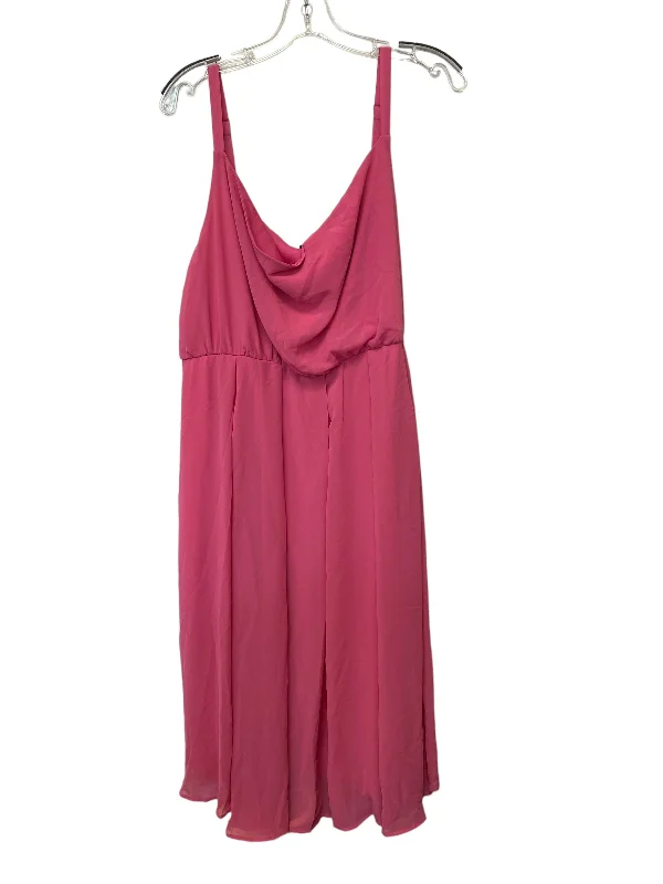 Pink Dress Casual Midi Torrid, Size 2