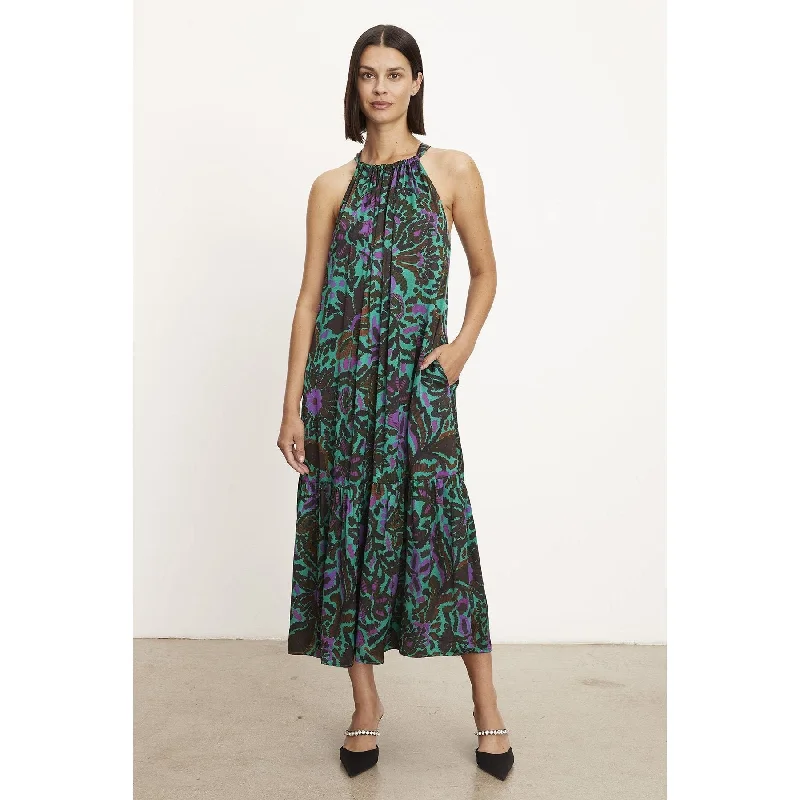 Velvet Kareese Printed Satin Dress