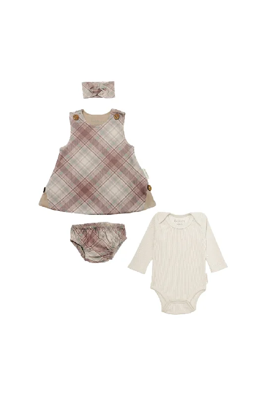 2- Piece Bundle-Organic Waffle Baby Onesie and Dress