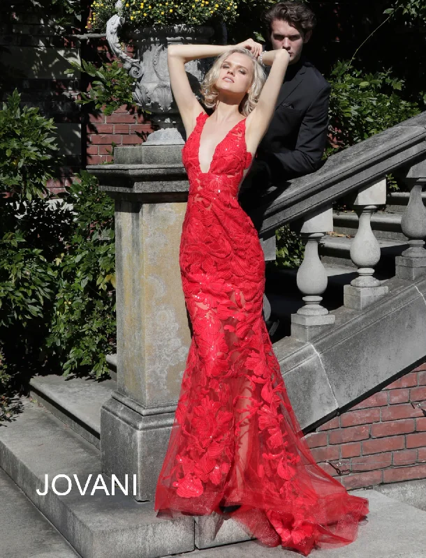 Embroidered Fitted Sleeveless Gown by Jovani 60283