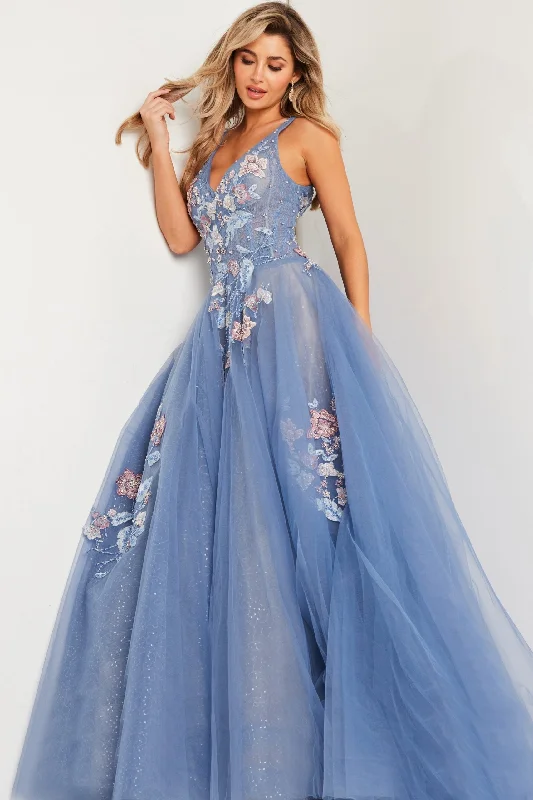 Embroidered Sleeveless A-line Gown by Jovani 37468