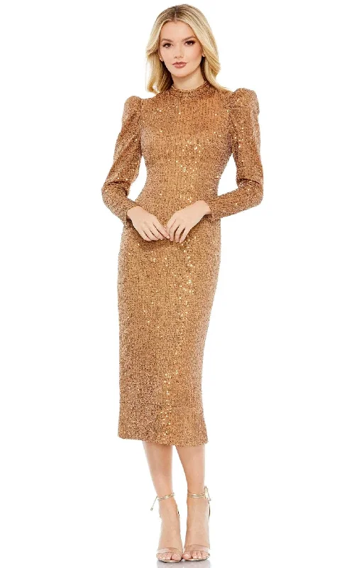 Ieena Duggal 42020 - Puffed Sleeve Dress