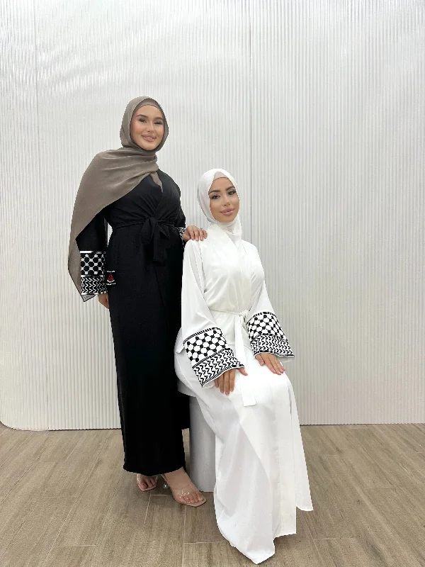 KEFFIYEH SLEEVE ABAYA