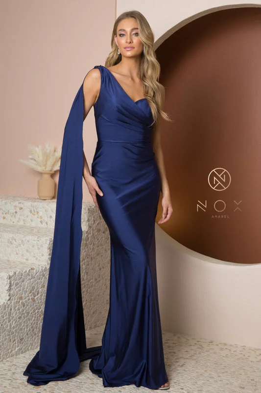 Nox Anabel E475: Captivating Asymmetrical Gown for Unforgettable Moments