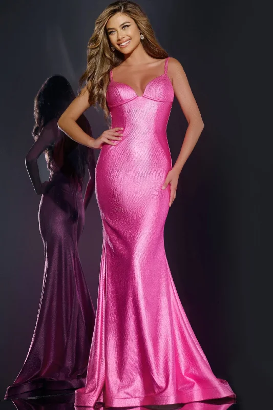 Satin Sleeveless Mermaid Dress by Jovani 43443