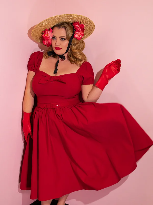 Vixen Swing Dress in Red