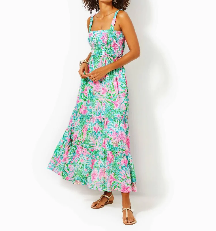 Hadley Maxi Dress In Leaf It Wild