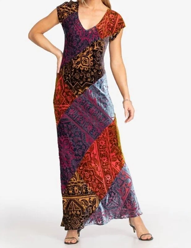 Queta Maxi Dress In Multi