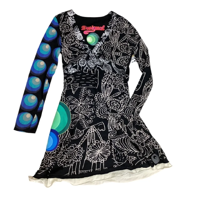 Dress Casual Midi By Desigual In Black, Size: M