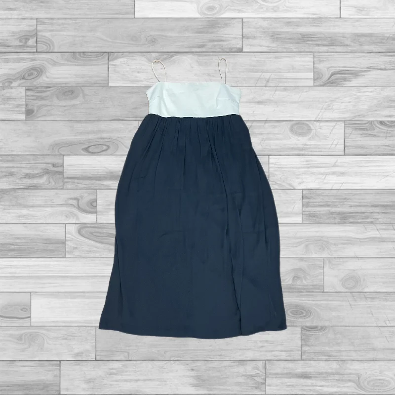 Dress Casual Midi By Gap In Blue & White, Size: 6