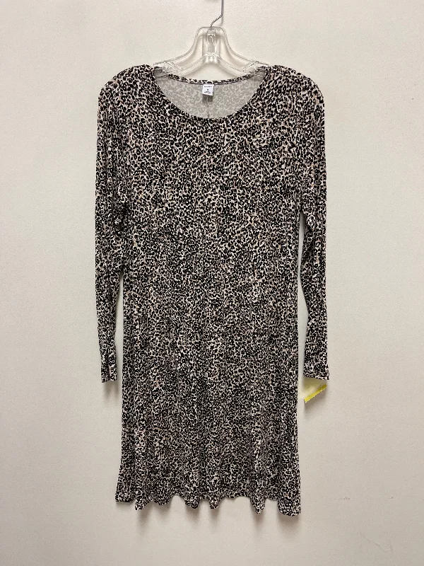 Dress Casual Midi By Old Navy In Animal Print, Size: M