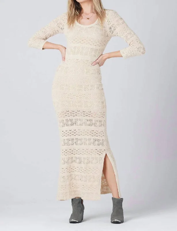 Ronni Midi Dress In Bone