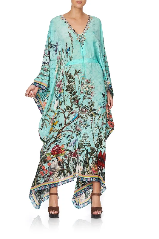 SPLIT HEM LACE UP KAFTAN MILLAS BACKYARD